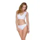 Хлопковые трусики-бразилиана Passion PS005 PANTIES L, белые