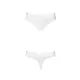 Хлопковые трусики-бразилиана Passion PS005 PANTIES L, белые
