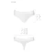 Хлопковые трусики-бразилиана Passion PS005 PANTIES L, белые