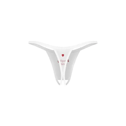 Трусики Obsessive Weddya Bride crotchless thong S/M