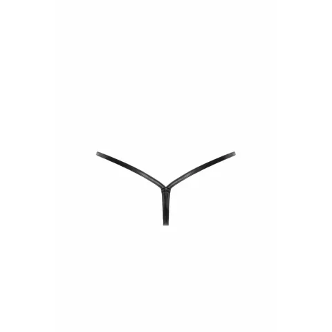 Трусики Noir ручной работы P012 Wild Thong, XL, латексный принт, крокодильий принт, боковые застёжки