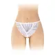 Трусики-стринги с жемчужной нитью Fashion Secret KATIA White