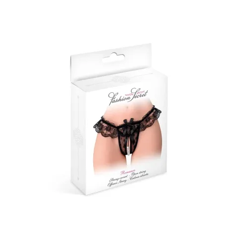 Трусики з перлинами Fashion Secret Romance Black