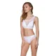 Трусики с прозрачной вставкой Passion PS002 PANTIES S, белые