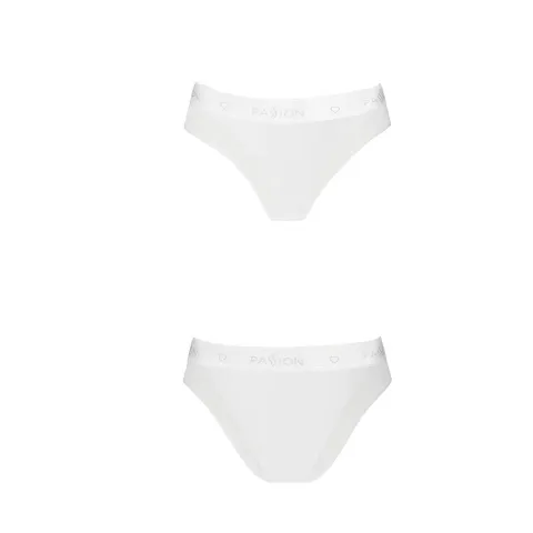 Трусики с прозрачной вставкой Passion PS002 PANTIES S, белые