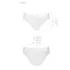 Трусики с прозрачной вставкой Passion PS002 PANTIES S, белые