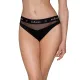 Трусики с прозрачной вставкой Passion PS006 PANTIES L, черные
