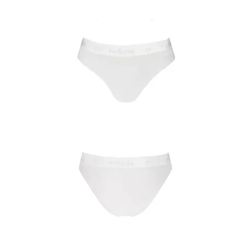 Трусики с прозрачной вставкой Passion PS006 PANTIES M, белые
