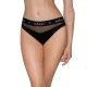 Трусики с прозрачной вставкой Passion PS006 PANTIES S, черные