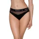 Трусики с прозрачной вставкой Passion PS006 PANTIES XL, черные