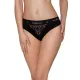 Трусики с широкой резинкой и кружевом Passion PS001 PANTIES M, черные