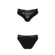 Трусики с широкой резинкой и кружевом Passion PS001 PANTIES M, черные