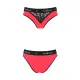 Трусики з широкою гумкою і мереживом Passion PS001 PANTIES M, red-black