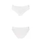 Трусики з широкою гумкою і мереживом Passion PS001 PANTIES M, white