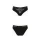 Трусики с широкой резинкой и кружевом Passion PS001 PANTIES S, черные