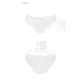 Трусики з широкою гумкою і мереживом Passion PS001 PANTIES S, white