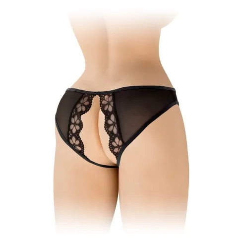 Трусики с открытым дизайном Fashion Secret Ambre Black, сетка