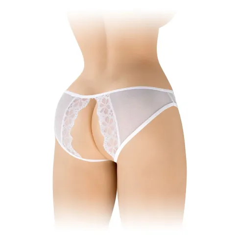Fashion Secret Ambre белые открытые трусики, сетка