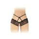 Трусики з відкритим доступом Fashion Secret Celia Black, лямки на талії