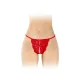 Трусики с открытым дизайном Fashion Secret Cindy Red, кружево с бантиком