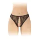 Трусики з відкритим доступом Fashion Secret Victoria Black, мереживо