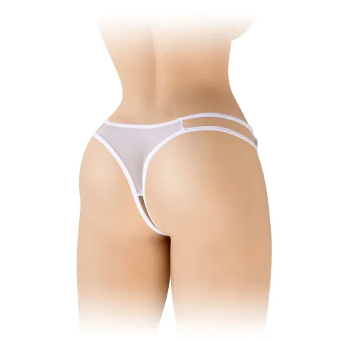 Трусики с открытым вырезом Fashion Secret Victoria White, кружево