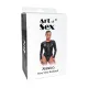 Виниловое боди с рукавами Art of Sex — Jessica, с эффектом мокрого бархата, размер L