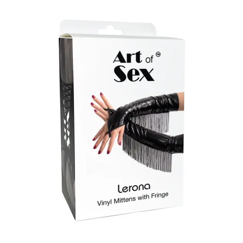 Вінілові мітенки Art of Sex - Lerona, розмір M, колір червоний