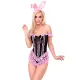 Вушка зайки Leg Avenue Bendable Marabou Trimmed Satin Bunny Ears Pink