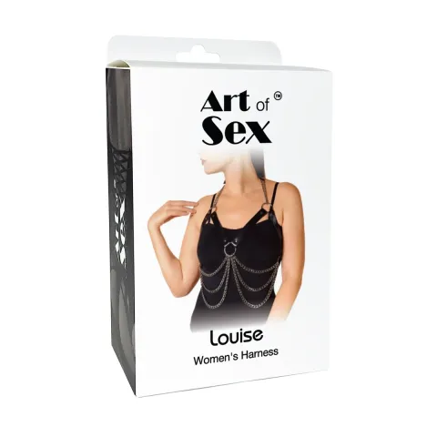 Женская портупея Art of Sex — Louise, черная, XS–2XL, экокожа