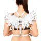 Жіноча портупея Art of Sex - Wings біла L-2XL, екошкіра