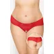 Женские стринги — G-string 2433, красные, 3XL