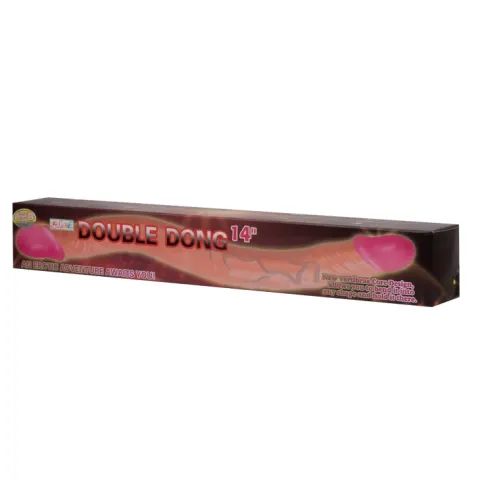 Двосторонній фалоімітатор - Double Dong Pink, 14