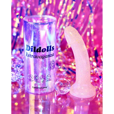 Дилдо з блискітками Love To Love DILDOLLS - EXTRAVAGANZA, ультрам’який