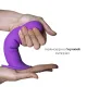 Дилдо с присоской Adrien Lastic Hitsens 3 Purple, отлично подходит для страпона, диаметр 4,1 см, длина 18,2 см