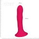 Дилдо с присоской Adrien Lastic Hitsens 4 Pink, отлично подходит для страпона, диаметр 3,7 см, длина 17,8 см