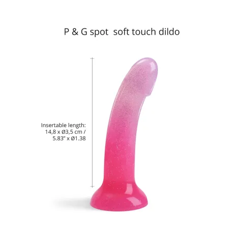 Люблю DILDOLLS Pink Gradient Glitter — SUNRISE, Ultra Soft
