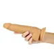Фаллоимитатор ADDICTION Dual Density Silicone Dildo Caramel 8″, присоска, диаметр 4,3 см, виброшарик
