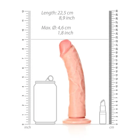 Фалоімітатор Curved Realistic Dildo with Suction Cup - 8/ 20,5 cm