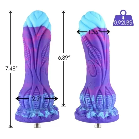 Фаллоимитатор для секс-машин Hismith 7,48″ Silicone Dildo HSA140 Monster Series, система KlicLok