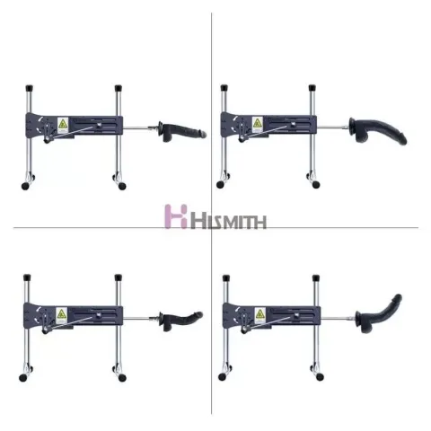 Фалоімітатор для секс-машин Hismith 8.3″ Silicone Dildo Black, система KlicLok, гнучкий стрижень