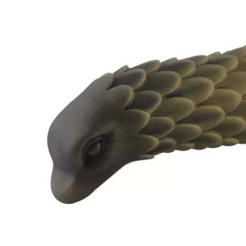 Фалоімітатор для секс-машин Hismith 8.5″ Squama Beast Silicone Dildo Monster Series, KlicLok