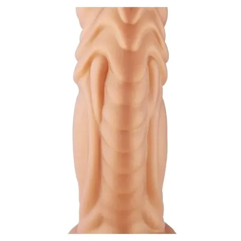 Фалоімітатор для секс-машин Hismith Slightly Curved Silicone Dildo Monster Series, кріплення KlicLok