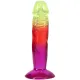 Фалоімітатор Doc Johnson Crystal Jellies - 6.5 Inch Classic Dong - Rainbow