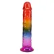Фалоімітатор Doc Johnson Crystal Jellies - 8.5 Inch Сlassic Dong - Rainbow
