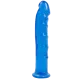 Фалоімітатор Doc Johnson Jelly Jewels Dong & Suction Cup Blue, діаметр 3,6 см, антибактеріальний ПВХ