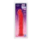 Фалоімітатор Doc Johnson Jelly Jewels Dong & Suction Cup Red, діаметр 3,6 см, антибактеріальний ПВХ