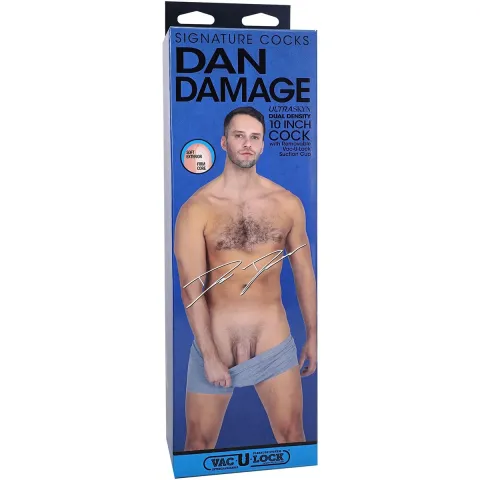 Фаллоимитатор Doc Johnson Signature Cocks Dan Damage 10 дюймов UltraSkyn