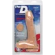 Фалоімітатор Doc Johnson The D - Super D - 9 Inch With Balls - ULTRASKYN, діаметр 5,1 см