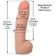 Фаллоимитатор Doc Johnson The Realistic Cock ULTRASKYN — 12 дюймов, с яичками, цвет «Ваниль»